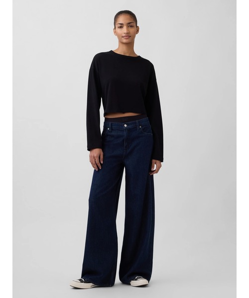GAP（ギャップ） ワイドパンツ ジーンズ デニム デニムパンツ ミッド