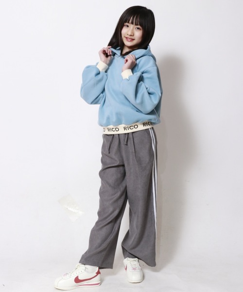 RiCO SUCRE（リコシュクレ） パンツ サイドラインワイドパンツ キッズ
