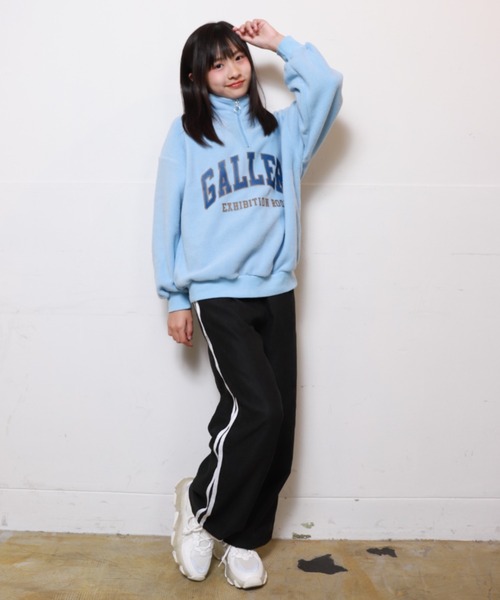 RiCO SUCRE（リコシュクレ） ワイドパンツ パンツ サイドラインワイド