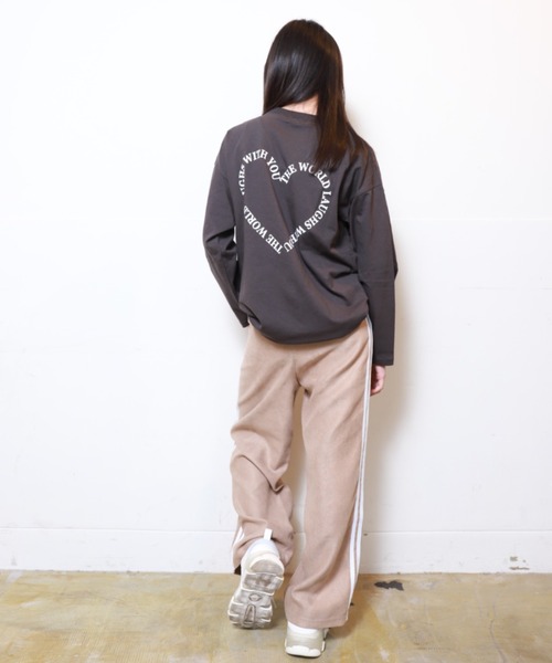 RiCO SUCRE（リコシュクレ） ワイドパンツ パンツ サイドラインワイド