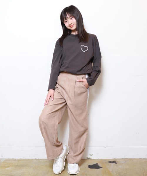 RiCO SUCRE（リコシュクレ） ワイドパンツ パンツ サイドラインワイド
