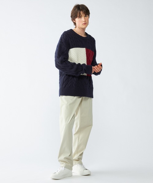 TOMMY HILFIGER セーター ニット ケーブルフラッグセーター