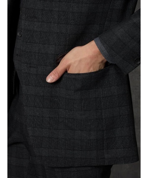 【極美品】スーツセレクト セットアップ 3ピース 近年 A6 チェック ウール Perfect Suit FActory（パーフェクト スーツ ファクトリー