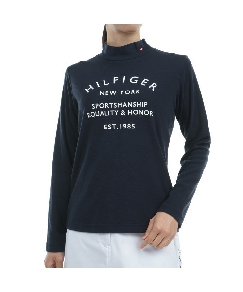 tシャツ ア-チロゴ LSモックシャツ レディース TOMMY HILFIGER GOLF tシャツ ア-チロゴ LSモックシャツ