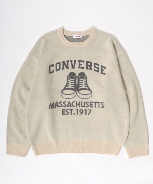 CONVERSE（コンバース） ニット セーター ブランドロゴジャガード編み
