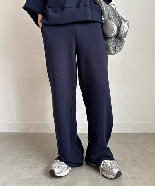 PICHI スウェットパンツ ジャージ セルフカットロングスウェットパンツ