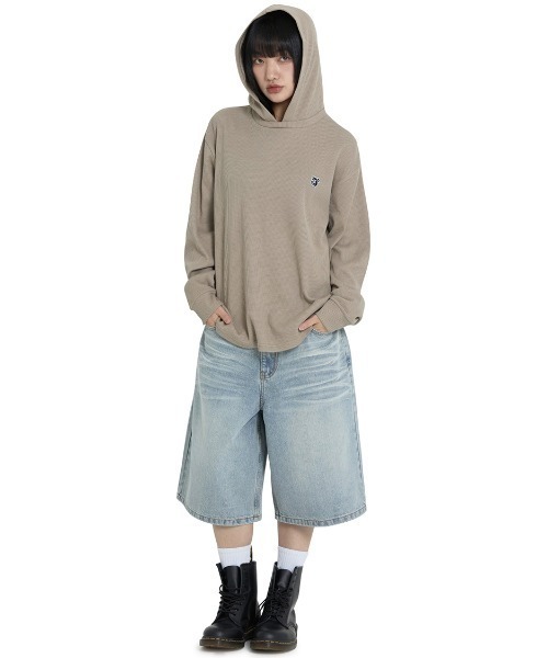 tシャツ 「OY/オーワイ」 KNIT HOODED LONG SLEEVE/ニットフード長袖カットソー レディース メンズ OY tシャツ 「OY/オーワイ」 KNIT HOODED LONG SLEEVE/ニット