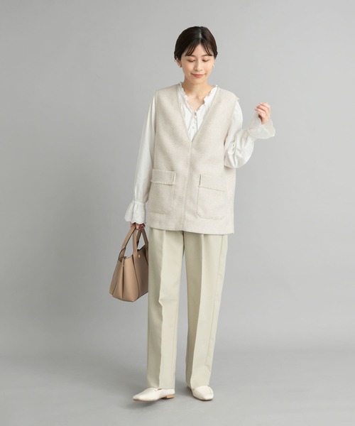 URBAN RESEARCH DOORS パンツ 2タックストレートパンツ