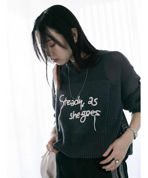 DECEMBERMAY 半袖メッシュニット 美品 定価28600 サイズM DECEMBERMAY
