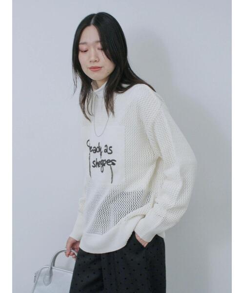 DECEMBERMAY 半袖メッシュニット 美品 定価28600 サイズM DECEMBERMAY