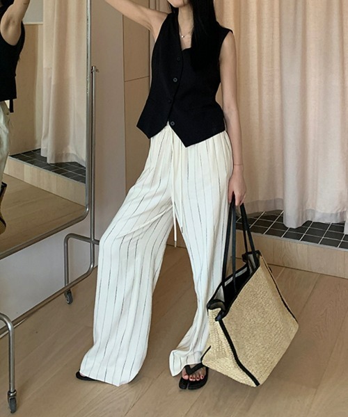 SEU ベスト ジレ Vネックジレ コンパクトジレ オフィス