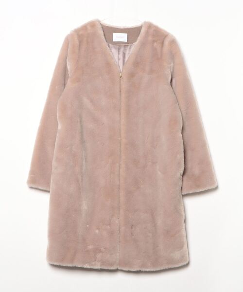 BEAUTY＆YOUTH UNITED ARROWS ノーカラーコート SMALL ベージュ