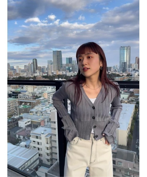PUBLIC TOKYO 「PUBLIC TOKYO」 ニットカーディガン FREE ブルー