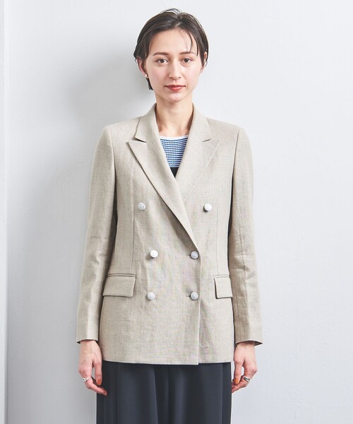 UNITED ARROWS ジャケット テーラードジャケット リネン