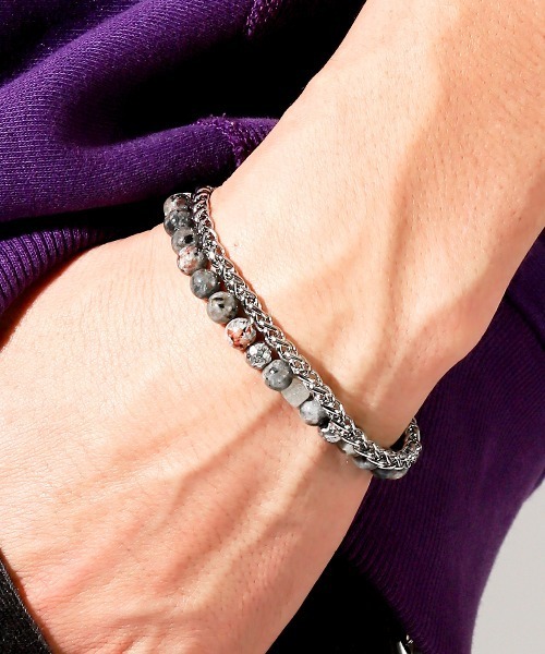 LUXSTYLE（ラグスタイル） ブレスレット ストーンチェーンブレスレット