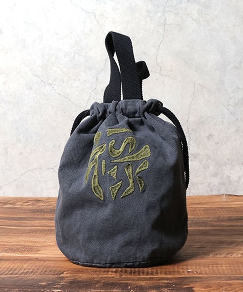 HOUSTON 虎刺繍 ショルダーバッグ F 黒 S HOUSTON ショルダーバッグ バッグ ヒューストン TIGER MAP EMB