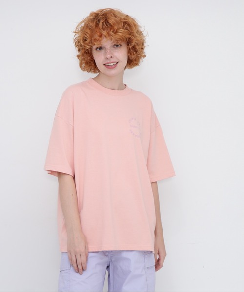 tシャツ ＰＲＥＵＶＥロゴT レディース セール】100％コットン ハート形プリント英文字ロゴTシャツ