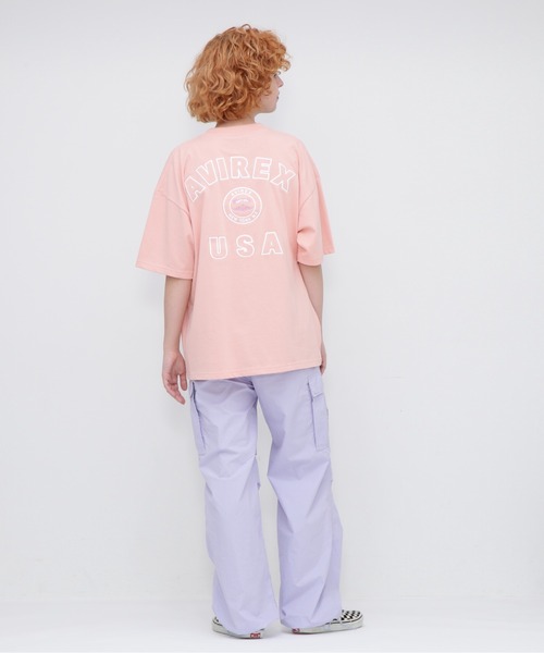 tシャツ 「runningHIGH」VARSITY LOGO H/S TEE レディース runningHIGH（ランニングハイ）の「【runningHIGH】VARSITY LOGO