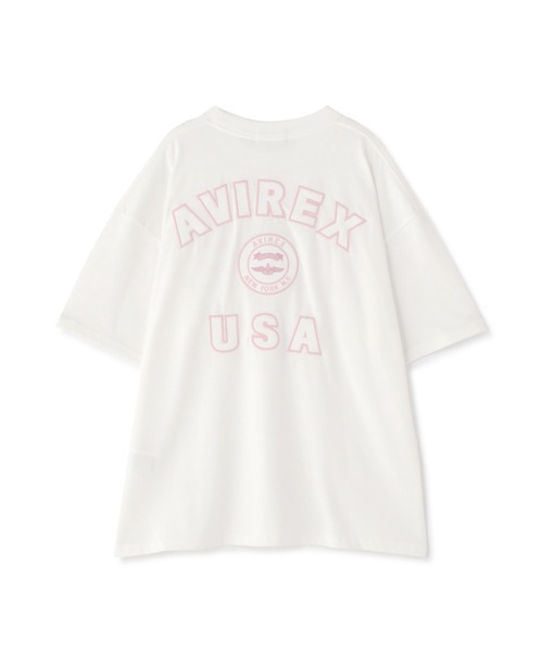 tシャツ ボーイズアレックス レディース AVIREX tシャツ VARSITY LOGO T-SHIRT/バーシティーロゴティー