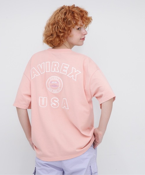 AVIREX tシャツ VARSITY LOGO T-SHIRT/バーシティーロゴティー