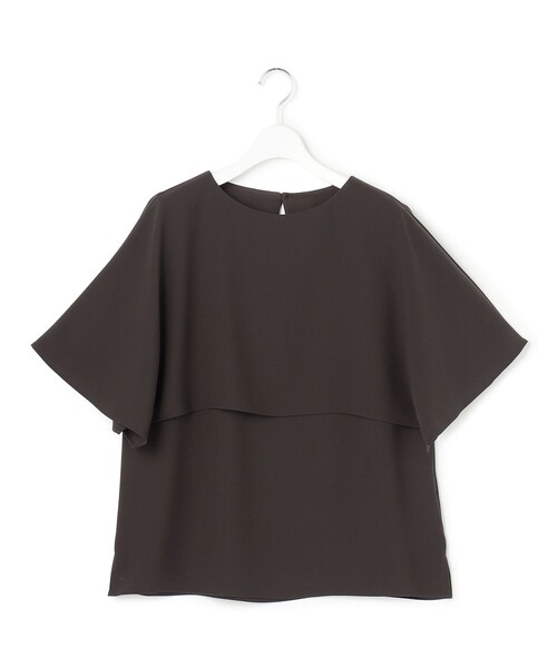 23区（ニジュウサンク） tシャツ ストレッチジョーゼット ケープ