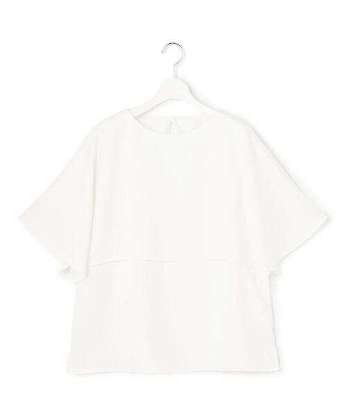 23区（ニジュウサンク） tシャツ ストレッチジョーゼット ケープ