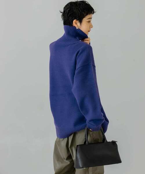 「KBF」 タートルネックニット ONE ベージュ レディース_画像5