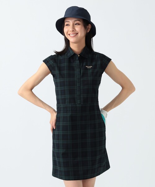 BEAMSGOLF ブラック ワンピース 楽天市場】ORANGE LABEL / タテロゴ ハーフジップ ワンピース