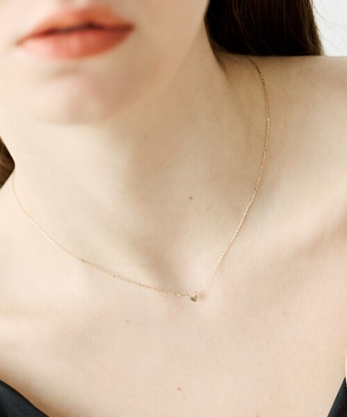 【とるて】ete♡K10YG♡折りハート♡レイヤーネックレス とるて様専用】ete♡K10YG♡折りハート♡レイヤーネックレス