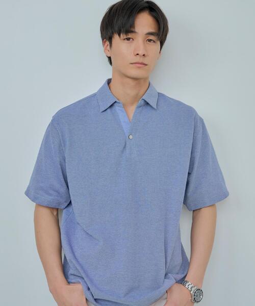 THE SHOP TK ポロシャツ シャンブレーカノコスキッパー