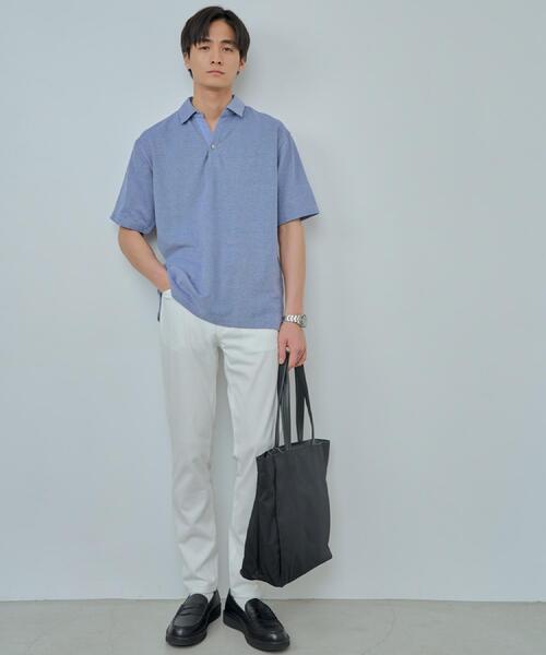 THE SHOP TK ポロシャツ シャンブレーカノコスキッパーポロシャツ