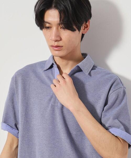 THE SHOP TK ポロシャツ シャンブレーカノコスキッパー