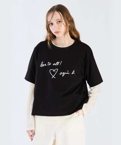 「To b. by agnes b.」 長袖シャツ 38 ブラック レディース To b. by agnes ブラウス シャツ ロゴエンブカラーシャツ