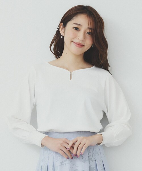 index（インデックス） ニット セーター パーツ付きハートネックニット