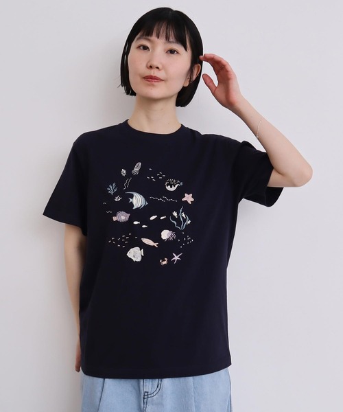 アトリエドゥサボン　刺繍Tシャツ 2025年最新】アトリエドゥサボン 半袖(Tシャツ)の人気アイテム