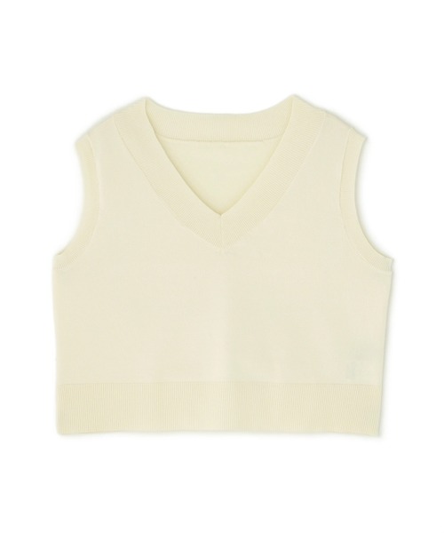 N.Natural Beauty Basic ベスト ジレ Vネックショートベスト