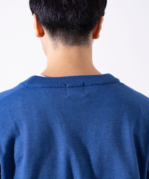 「GLOSTER」 ニットカーディガン M スミクロ メンズ_画像8