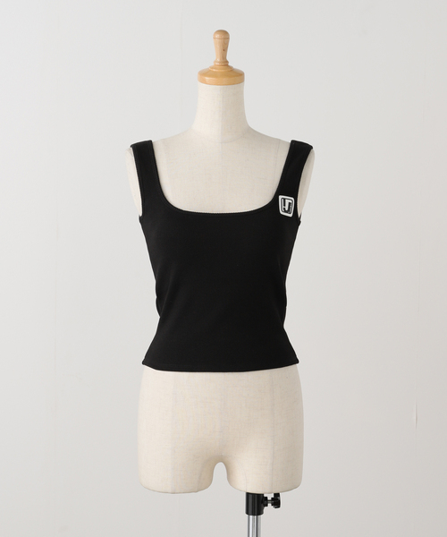 irojikake ネイビー タンクトップ S タンクトップ ノースリーブ 「irojikake/イロジカケ」Tank top