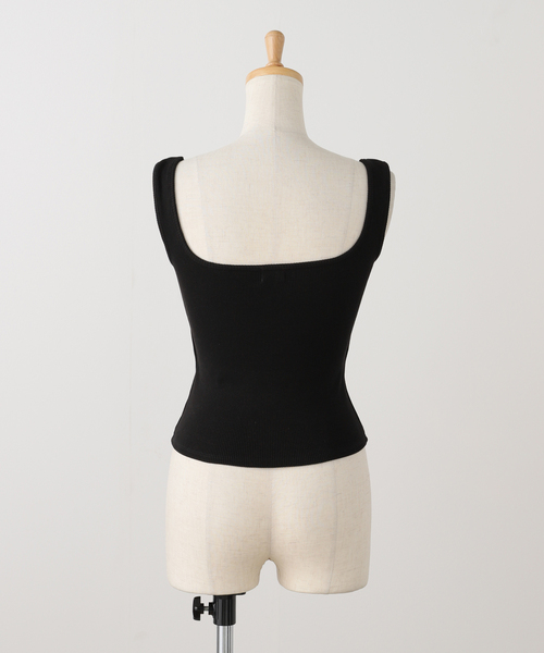 タンクトップ ノースリーブ 「irojikake/イロジカケ」Tank top