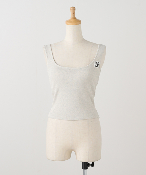 タンクトップ ノースリーブ 「irojikake/イロジカケ」Tank top