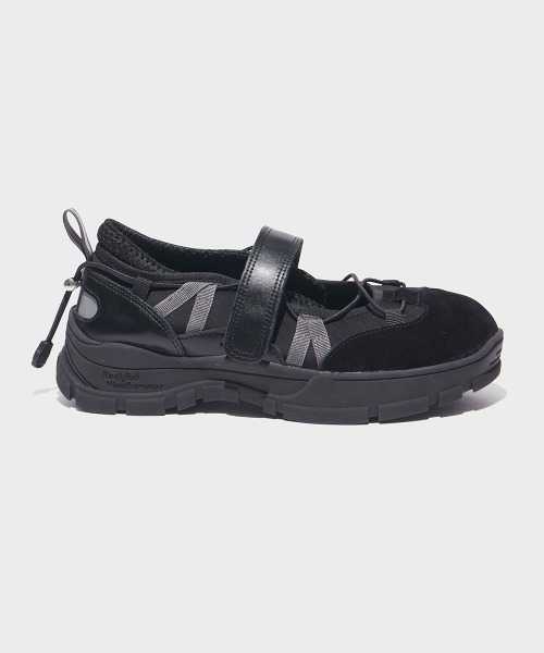 BRYN VELCRO SNEAKERS ブラック BRYN VELCRO SNEAKERS_BRUSHED SUEDE（スニーカー）｜ROCKFISH