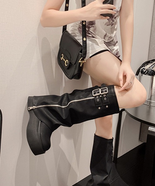 ロングブーツ ☆ 本革 24㎝ Amazon | [SEJUC] ニーハイブーツ レディース 本革 大きい 履き