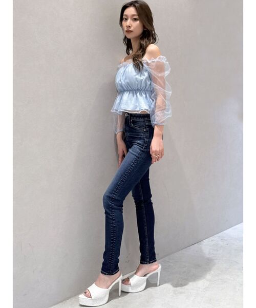 GYDA ジーンズ デニム デニムパンツ ミドルウエストSHAPELY
