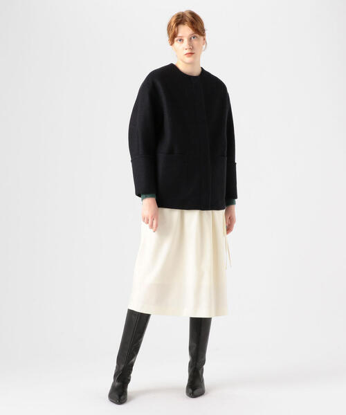 Ballsey 「BALLSEY」 ノーカラーコート 34 ライトベージュ