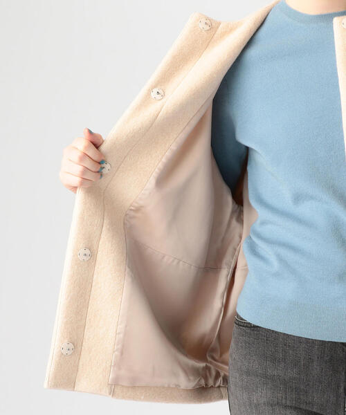 Ballsey 「BALLSEY」 ノーカラーコート 34 ライトベージュ