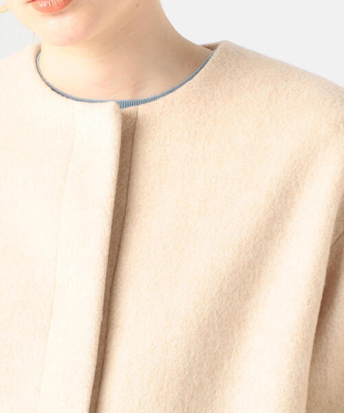 Ballsey 「BALLSEY」 ノーカラーコート 34 ライトベージュ