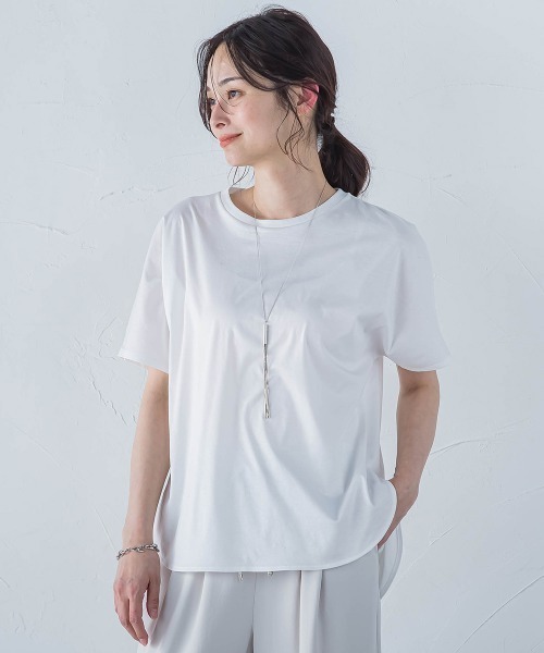 tシャツ リュクスデイリーカットソー「洗濯機で洗える」 レディース
