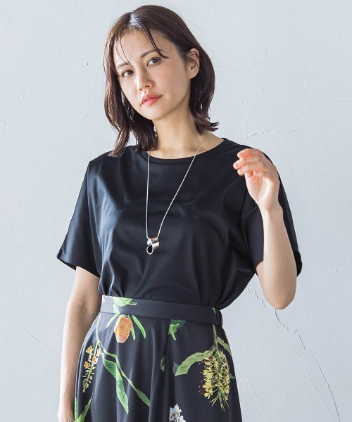 LAUTREAMONT / ロートレアモン リュクスデイリーカットソー≪洗濯機で洗える≫ リュクスデイリーカットソー≪洗濯機で洗える≫ | LAUTREAMONT