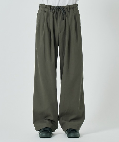 パンツ markaware pleated wode trousers markaware パンツ スラックス 「MARKAWARE / マーカウェア