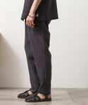 パンツ リネンライクイージーパンツ「セットアッ...の詳細画像1